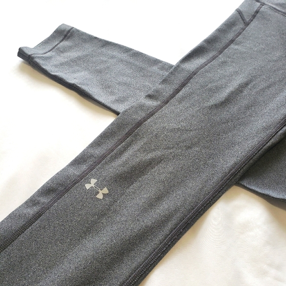 Under Armour HeatGear Full Length Grey Leggings Medium - Picture 3 of 5
